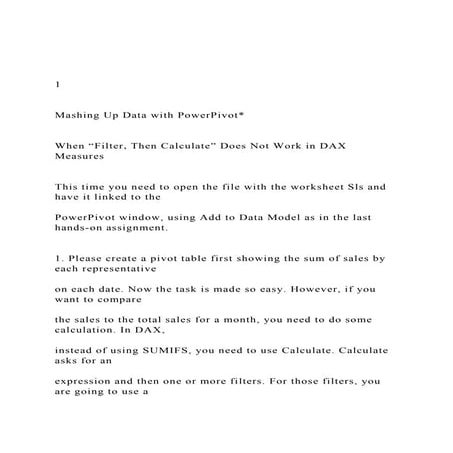 1 Mashing Up Data with PowerPivot  When Filter, .docx