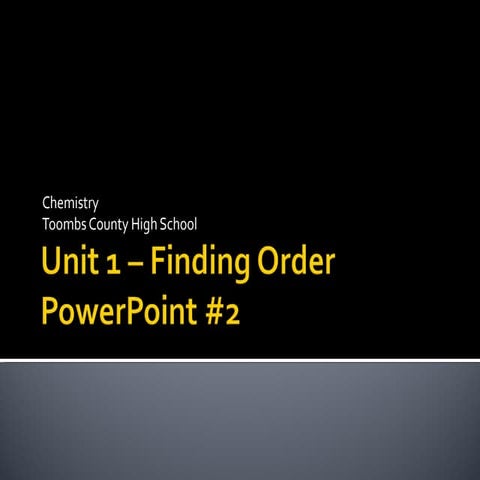 Chemistry Unit 1 PPT 2