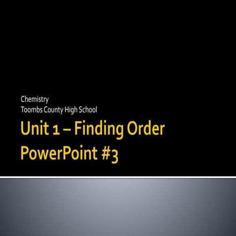 Chemistry Unit 1 PPT 3