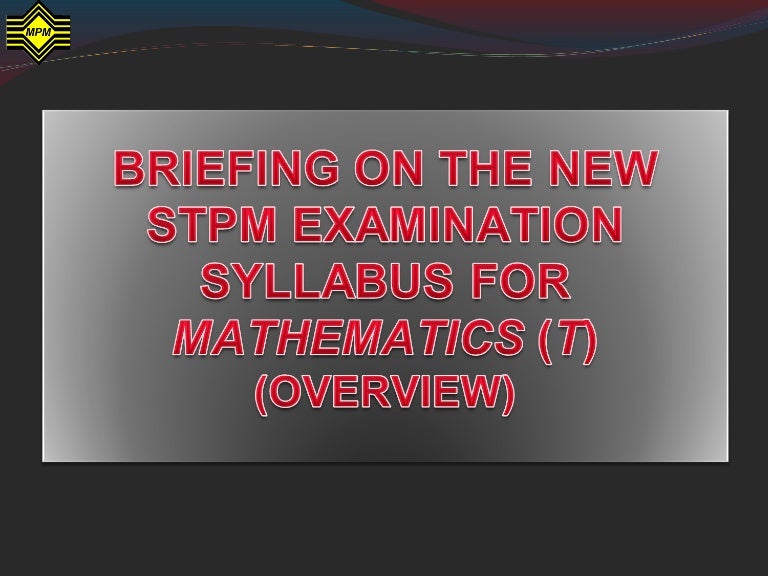 1 Math T Overview
