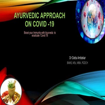 Ayurvedic Approach on Covid 19
