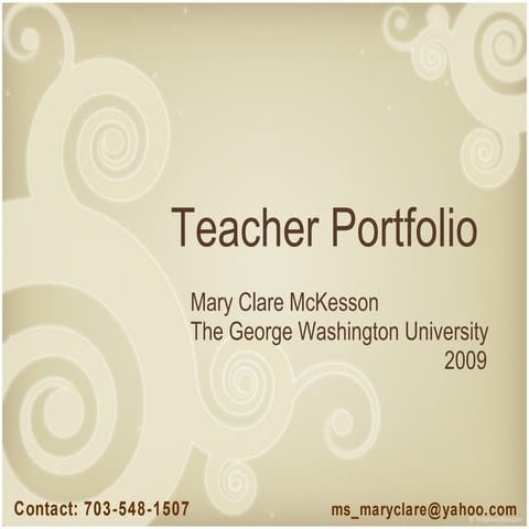 1 Mckesson Teacher Portfolio