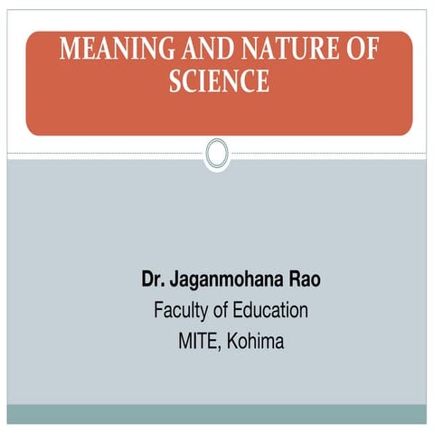 1 meaning and nature of science