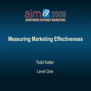 "Measuring Market Effectiveness" - ...