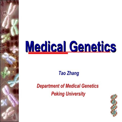1 medical genetics