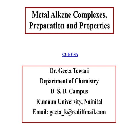 Metal alkene complexes.ppt