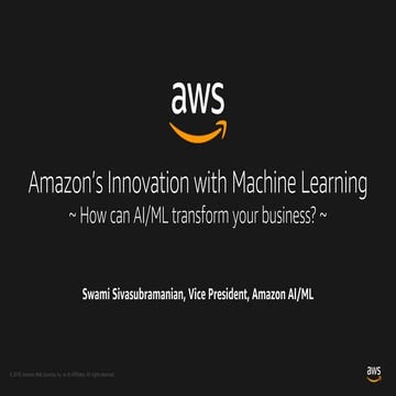 Amazon's Innovation with Machine Learning
