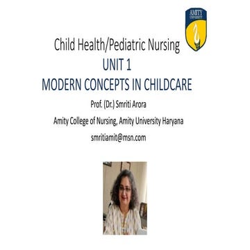 1 Modern concepts in child care