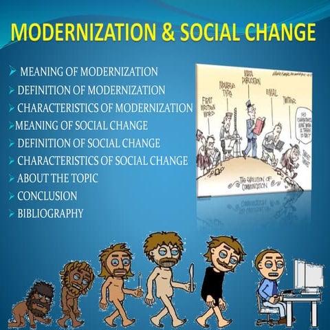 1 modernization and social change bed