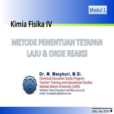  modul persamaan laju reaksi