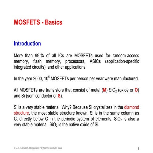 1 mosfet 1 basics