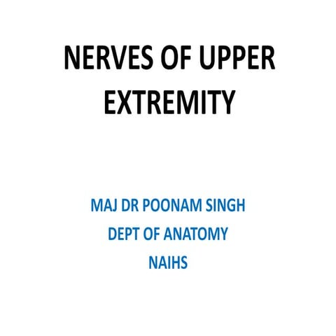 1 nerves of upper extremity