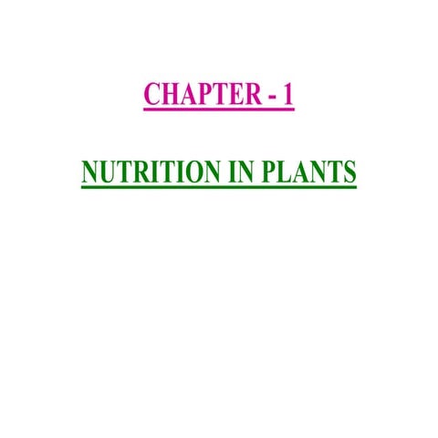 Class-7 science Chapter-1 Nutrition in plants
