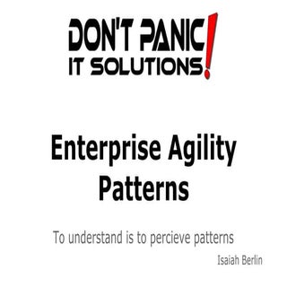 Enterprise agility patterns