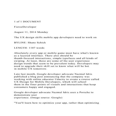 1 of 1 DOCUMENTFierceDeveloperAugust 11, 2014 Monday.docx