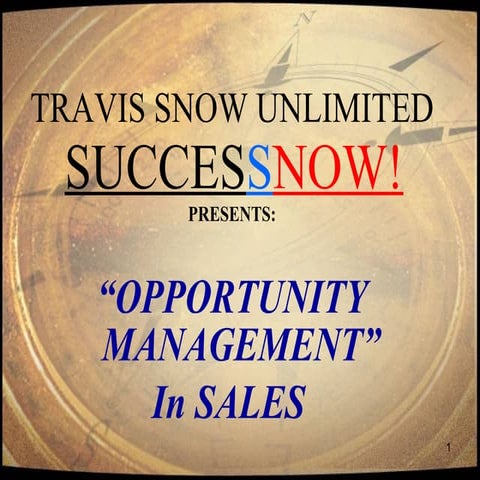 1. Opportunity Management For Dealership Sales Pp