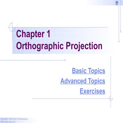 1_Orthographic Projection in engineering drawing
