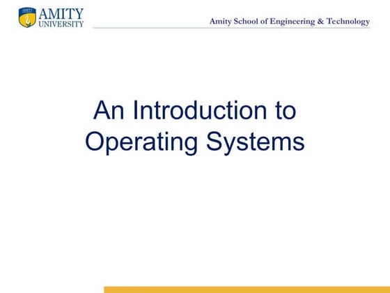 Services of Operating System | PPTX