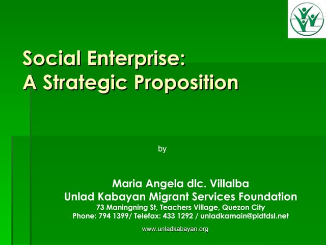 1  P A C A P    Soical  Enterprise