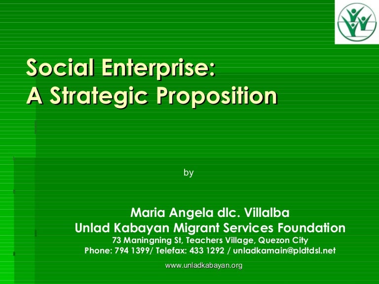 Social Enterprise and CSOs in the Philippines An Introduction