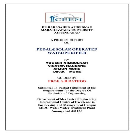 1 paddel operated water filter