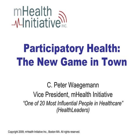 ParticipatoryHealth.Waegemann