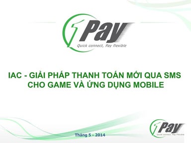Dịch vụ thanh toán IAC - 1Pay