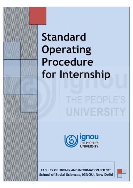 SOP for MLIS Internship useful operating the MLISC course PDF SOP for MLIS Internship useful operating the MLISC course PDF