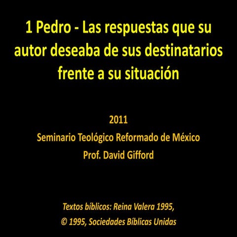 1 Pedro R | PPTX
