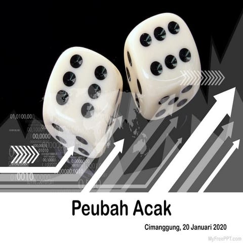 Pengertian dari peubah acak yang disertai dengan contoh dari kejadian peubah ...