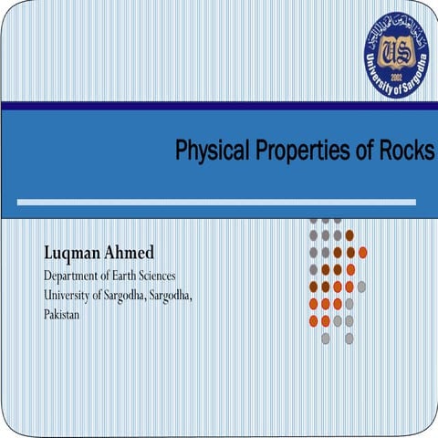  physical properties of rocks