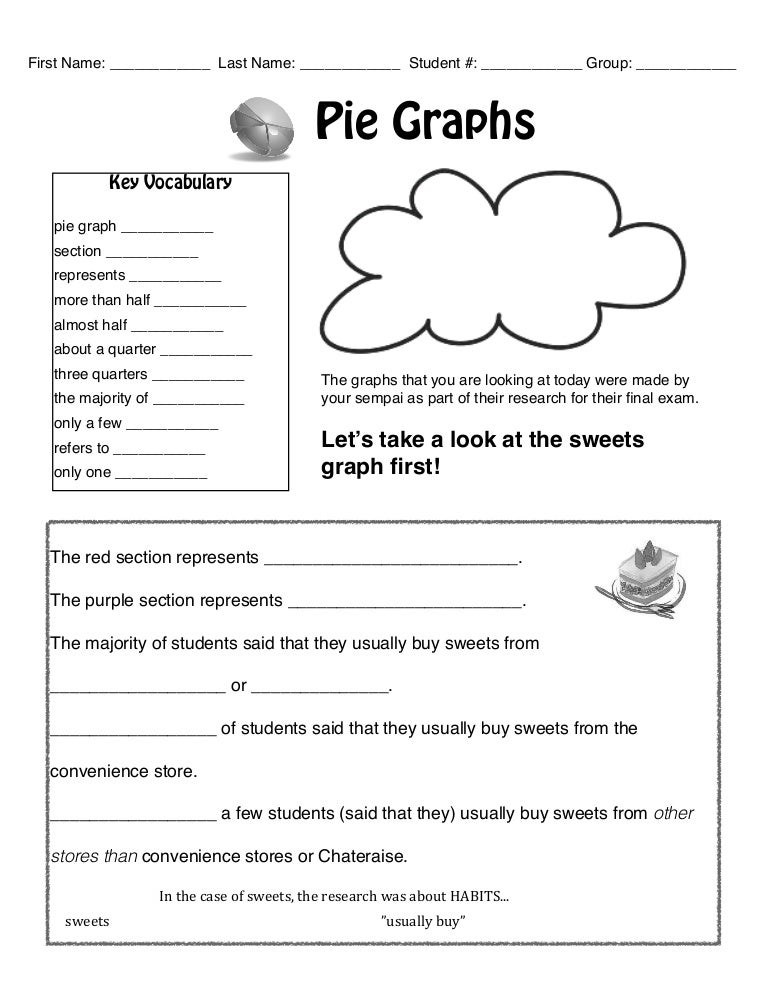 1 pie graph worksheet