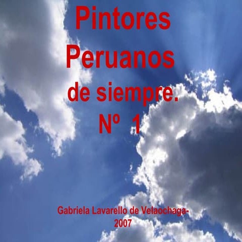 1 Pintores Peruanos Nº 1(Gaby Lavarello-2007)