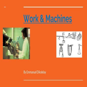 Work & Machines