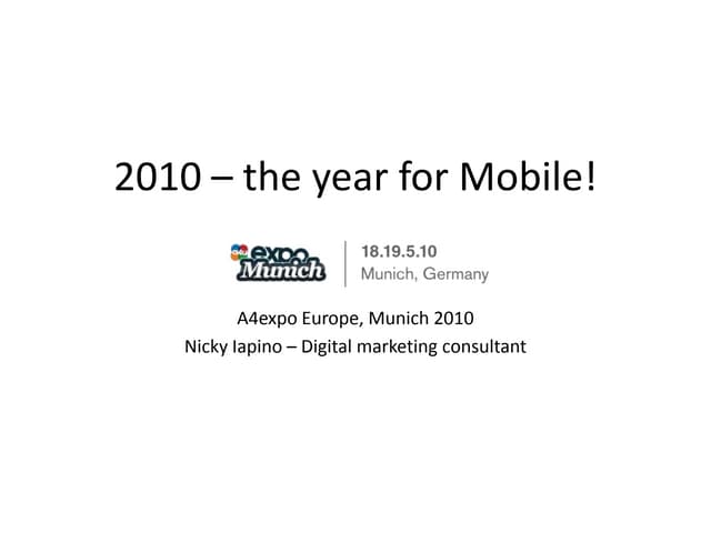 Nicky Iapino - Going Mobile