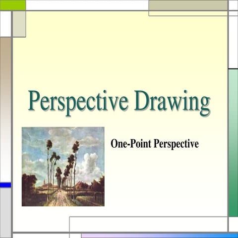 1 point perspective drawing