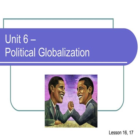 1) Political globalization   Task 1 p.55-56