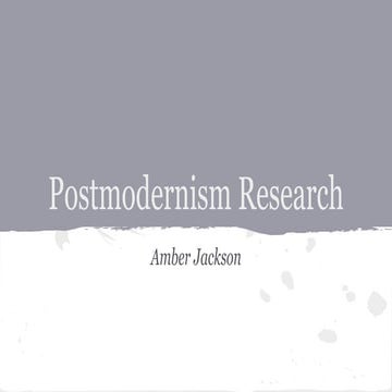 Postmodern Theory