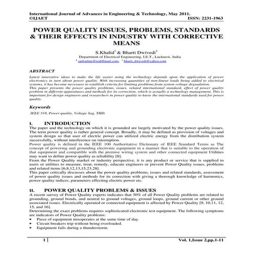 1 power quality-issues-problems-standards-their-effects-in-industry-with-corr...