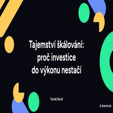 Branding k výkonu: cesta k neomezenému rozpočtu do reklamy - Tomáš David