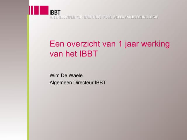 1 presentatie plenair wim-dewaele