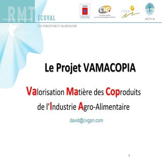 Le projet VAMACOPIA : Valorisation ...