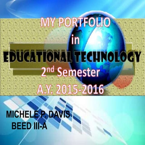 My Portfolio in Educational Technology