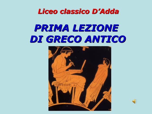 1 prima lezione di greco