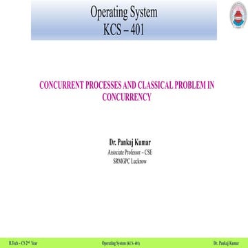 Operating System: Process and synchronization | PPT