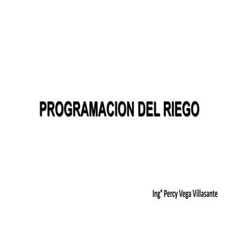 1) Programación del Riego.ppt
