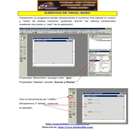 ejercicio visual basic 1 programa de sumar y restar