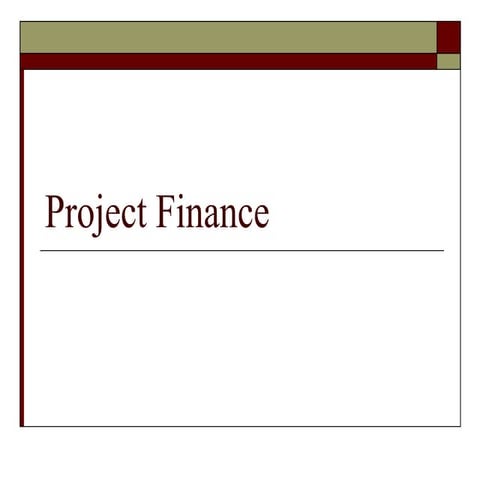 1 Project_Finance course introduction to