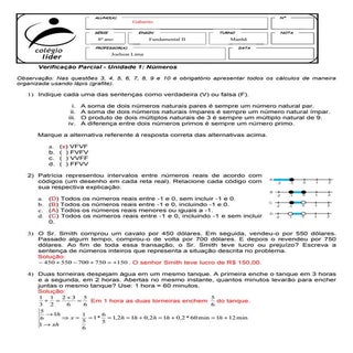 1ª prova gab 1bim 8ano unid 1 numer...