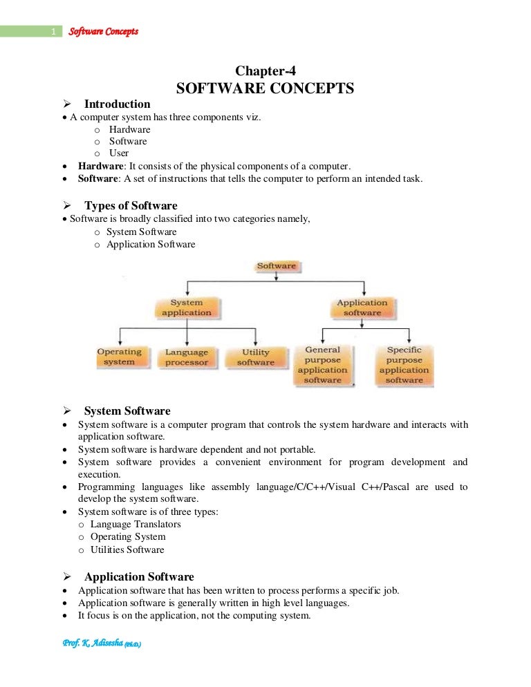 Software Concepts Notes